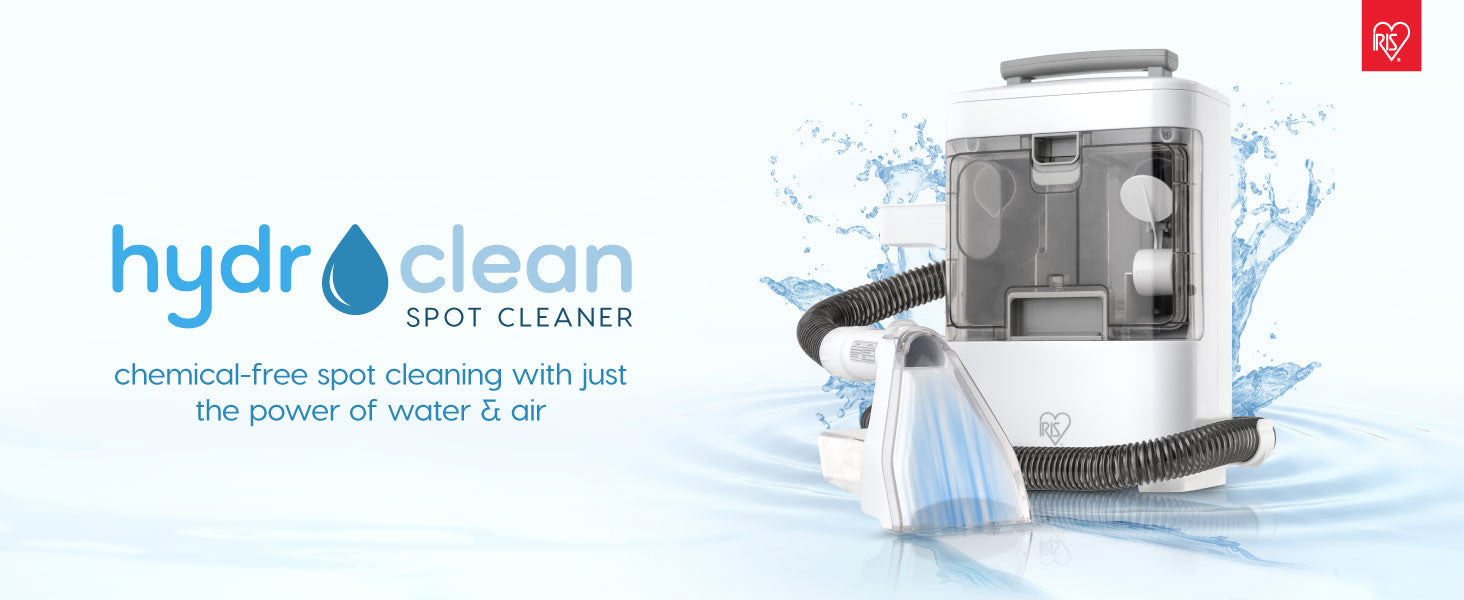 Nettoyeur portatif pour taches sur canapés et tapis IRIS - Blanc
