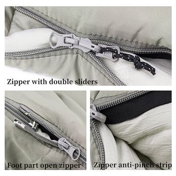 Sac de couchage en coton lavable avec capuche Naurehike M400 (vert)