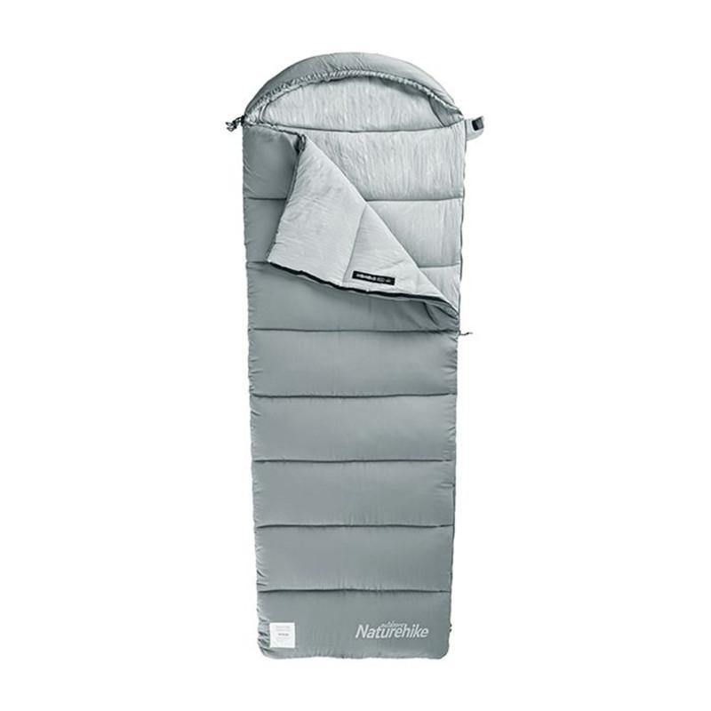 Sac de couchage lavable en coton avec capuche Naurehike M400 (gris)