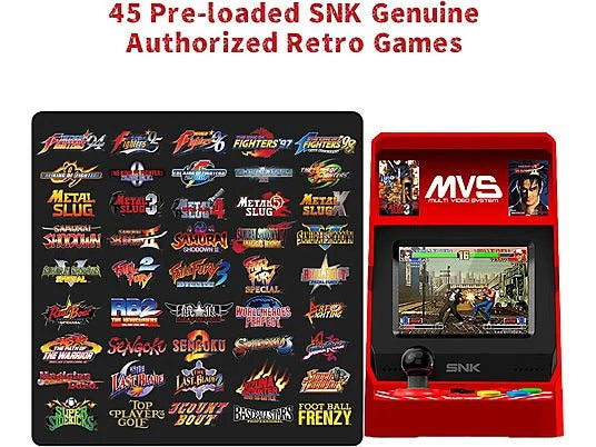 SNK MVS Mini Home Arcade Machine, 45 Pre-Loaded Classic SNK NeoGeo Games
