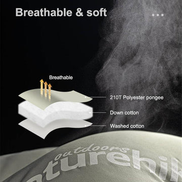 Sac de couchage en coton lavable avec capuche Naurehike M400 (vert)