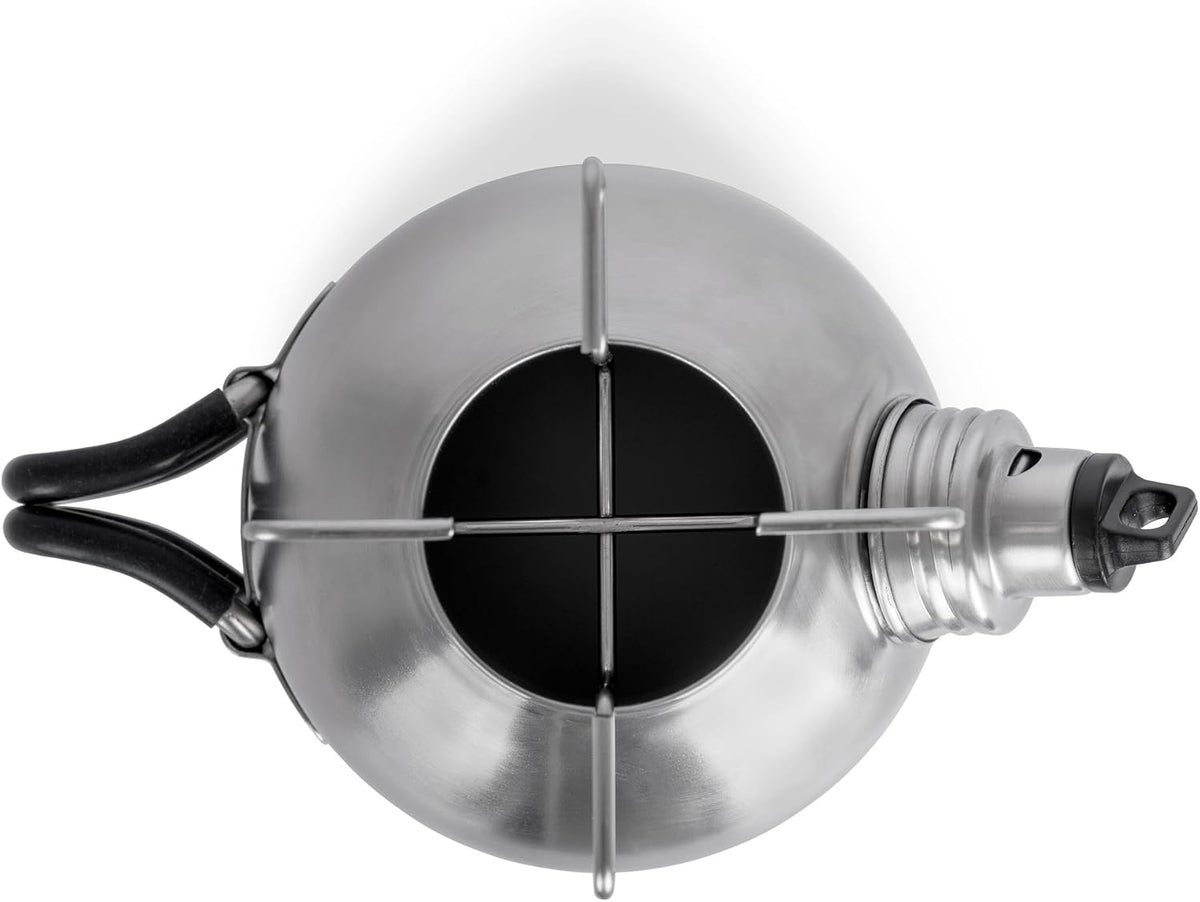 Petromax Fire Kettle Outdoor Stove(0.79 quart) - Campfire Cookware Boils Water or Heats Up Small Meals, Stainless Steel