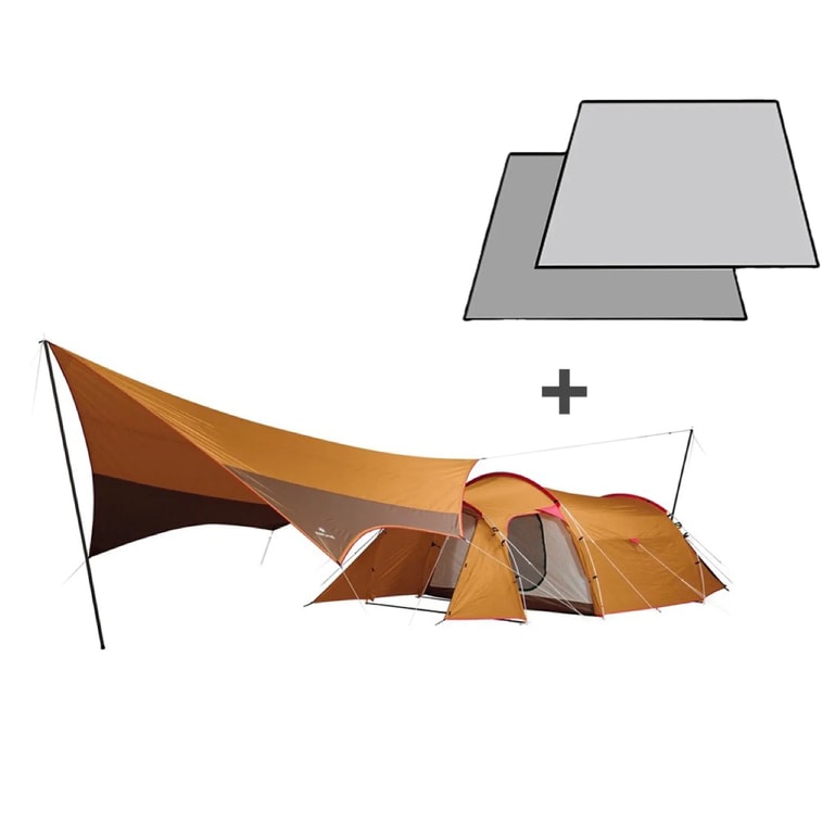 Ensemble tente de camping Snow Peak SET-250RH + tapis de sol