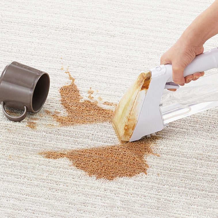 Nettoyeur portatif pour taches sur canapés et tapis IRIS - Blanc