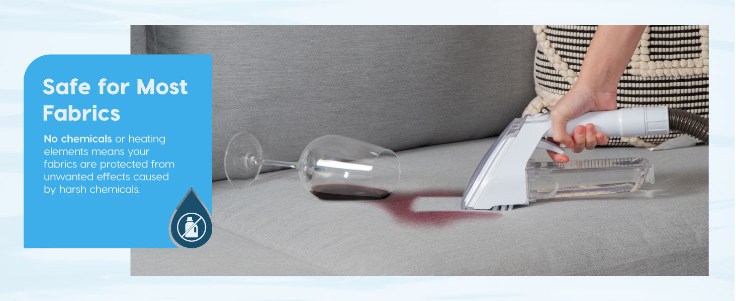 Nettoyeur portatif pour taches sur canapés et tapis IRIS - Blanc