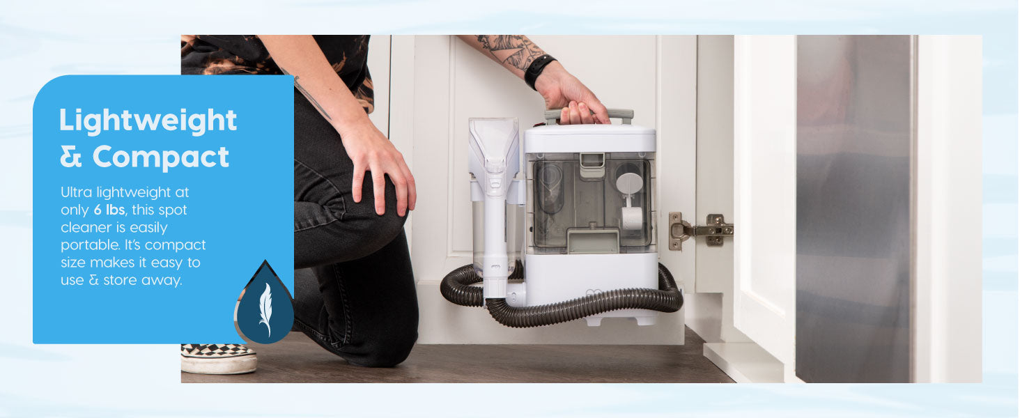 Nettoyeur portatif pour taches sur canapés et tapis IRIS - Blanc