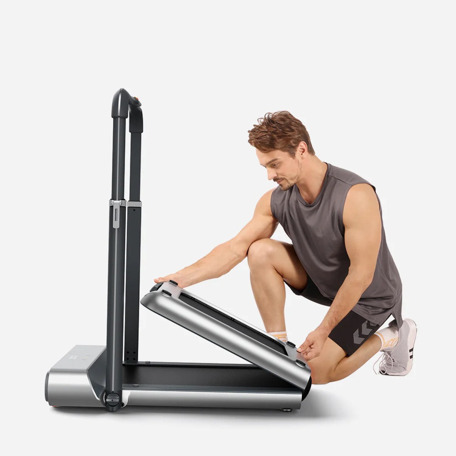King Smith WalkingPad R1 Pro Foldable Treadmill Being Folded