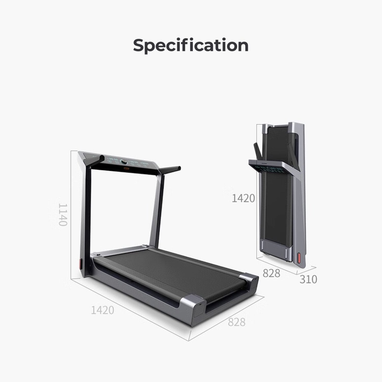 King Smith WalkingPad K15 Foldable Treadmill Size