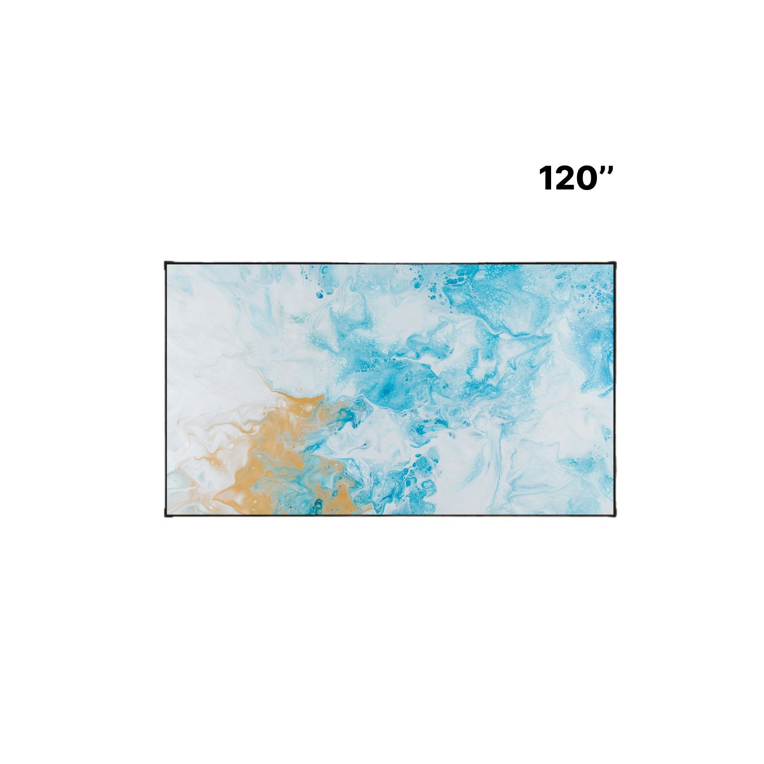 the MUBU Everglow 120 Inch Fixed Frame Projector Screen