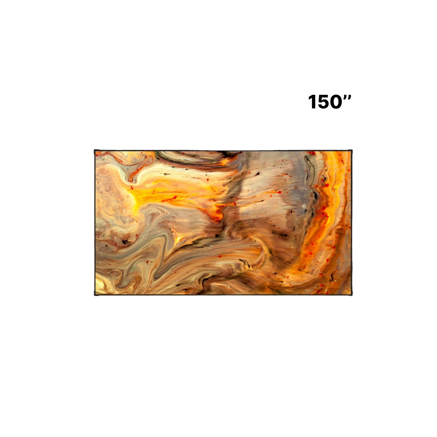 the MUBU Everglow 150 Inch Fixed Frame Projector Screen