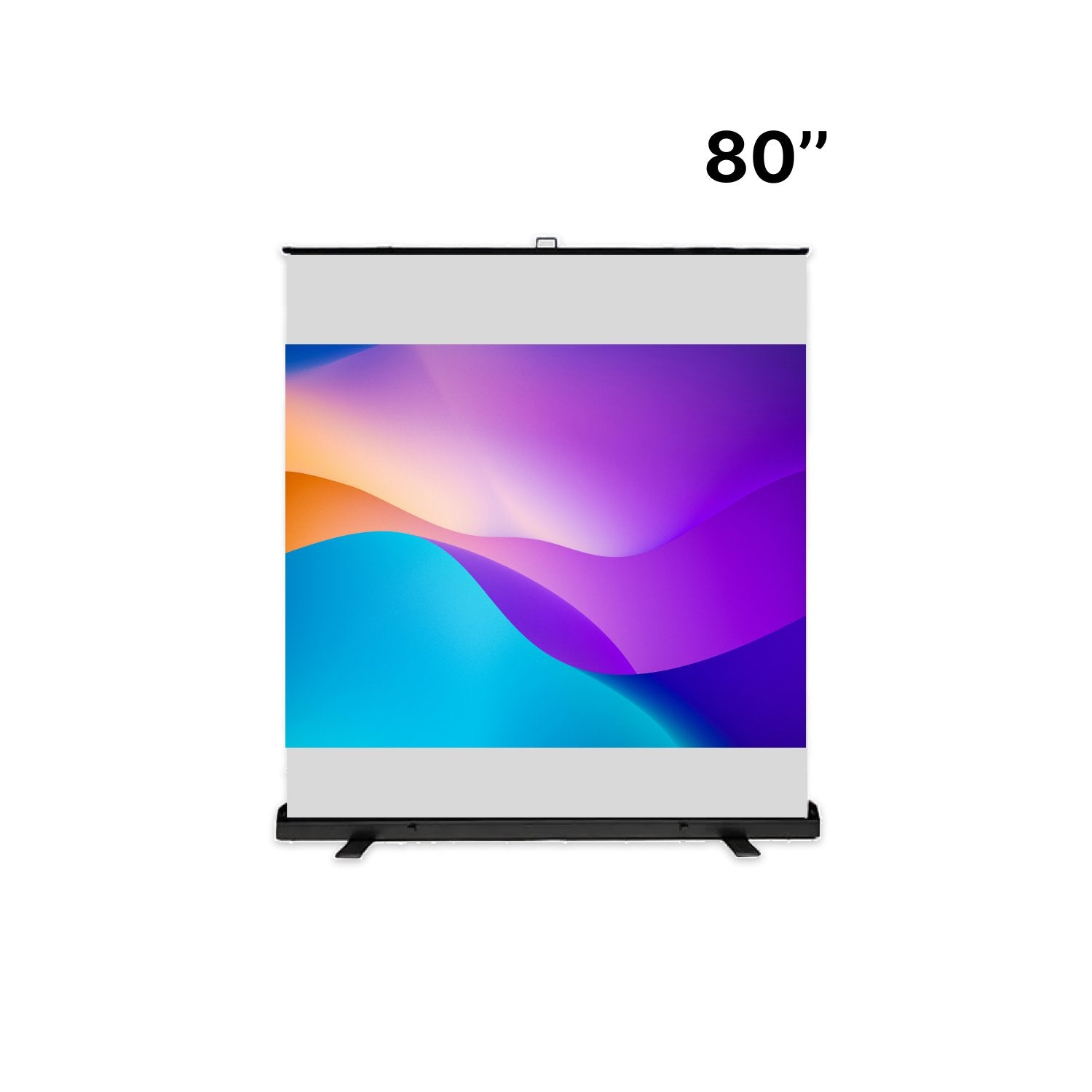 the MUBU Alpha 80 Inch Pull Up Portable Projector Screen