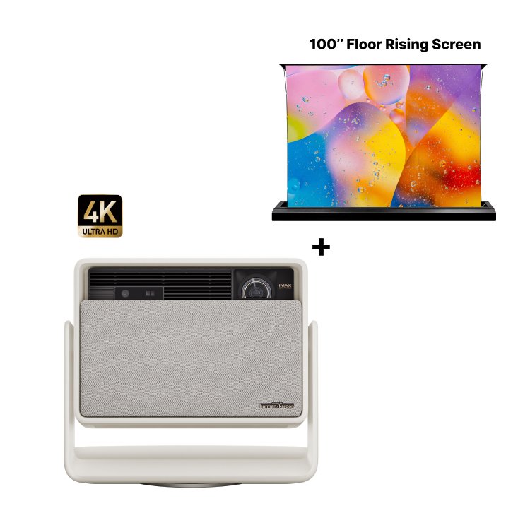 XGIMI Horizon S Max and 100'' Floor Rising Screen Bundle