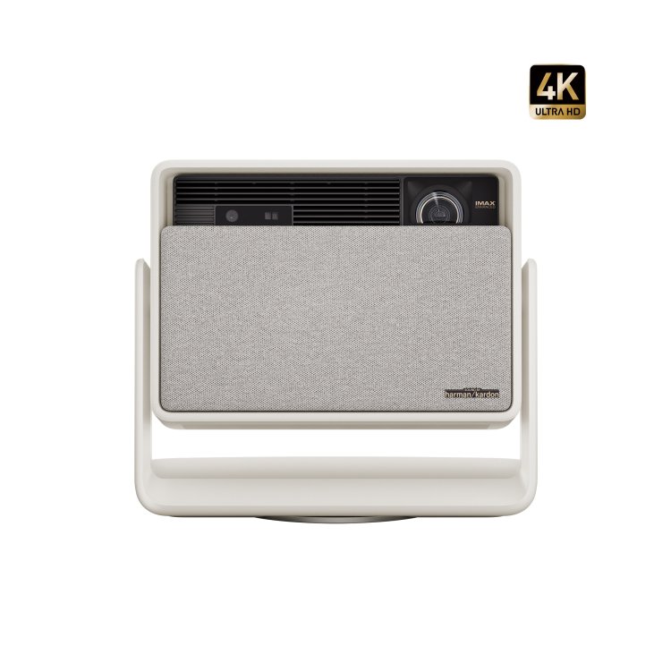 XGIMI Horizon S Max 4k Projector Front View with Sliding Cover Open