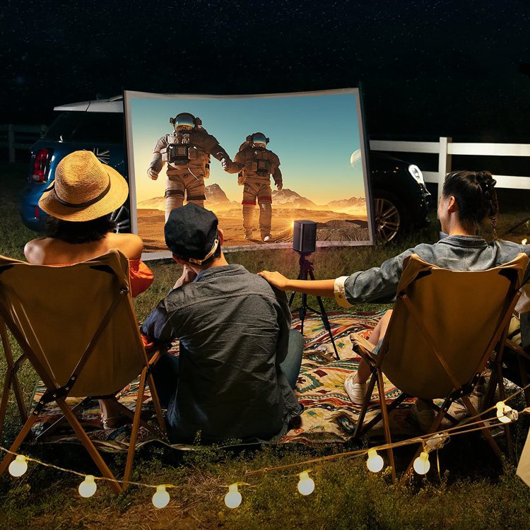 XGIMI MoGo Pro+ Projector with Stand Use Case Outdoor Camping