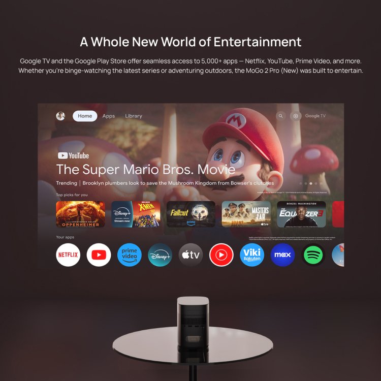 XGIMI MoGo 2 Pro (New) Smart portable Projector Features Google TV, Netflix Installed