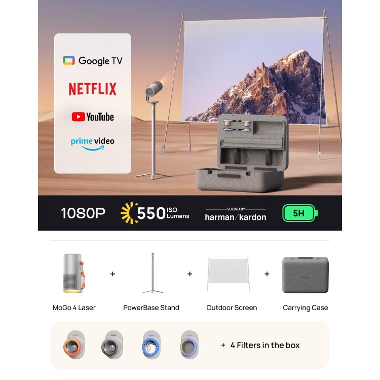 XGIMI MoGo 4 Laser Projector Outdoor Collection feature - Netflix