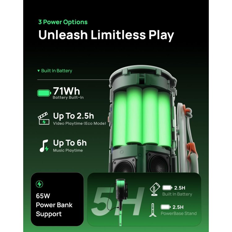 XGIMI MoGo 4 Laser Projector Feature - Battery