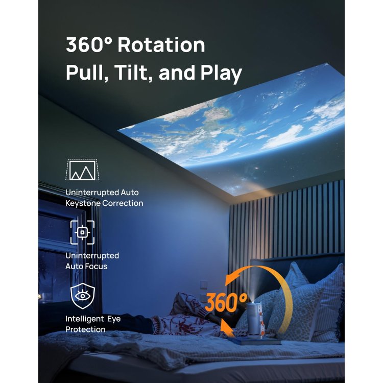 XGIMI MoGo 4 Laser Projector Feature - 360 Rotation