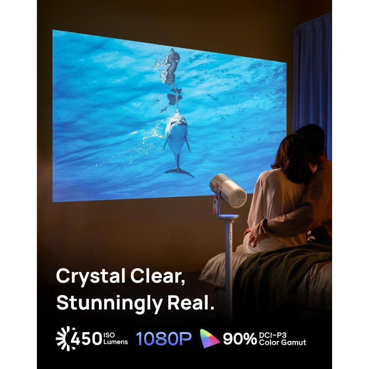 XGIMI MoGo 4 Projector with PowerBase Stand Bundle Feature - Visual