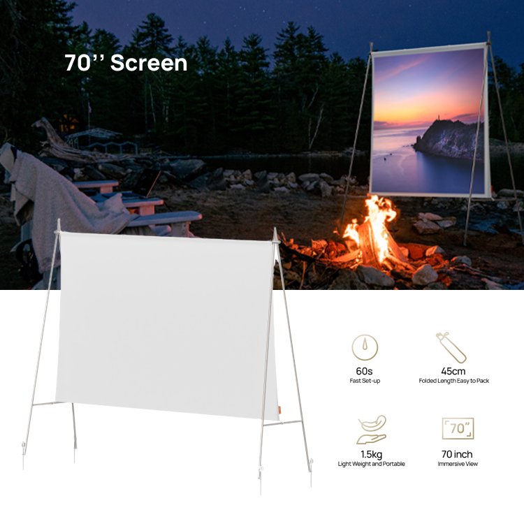 XGIMI MoGo 4 Laser Projector Outdoor Collection - 70 Screen