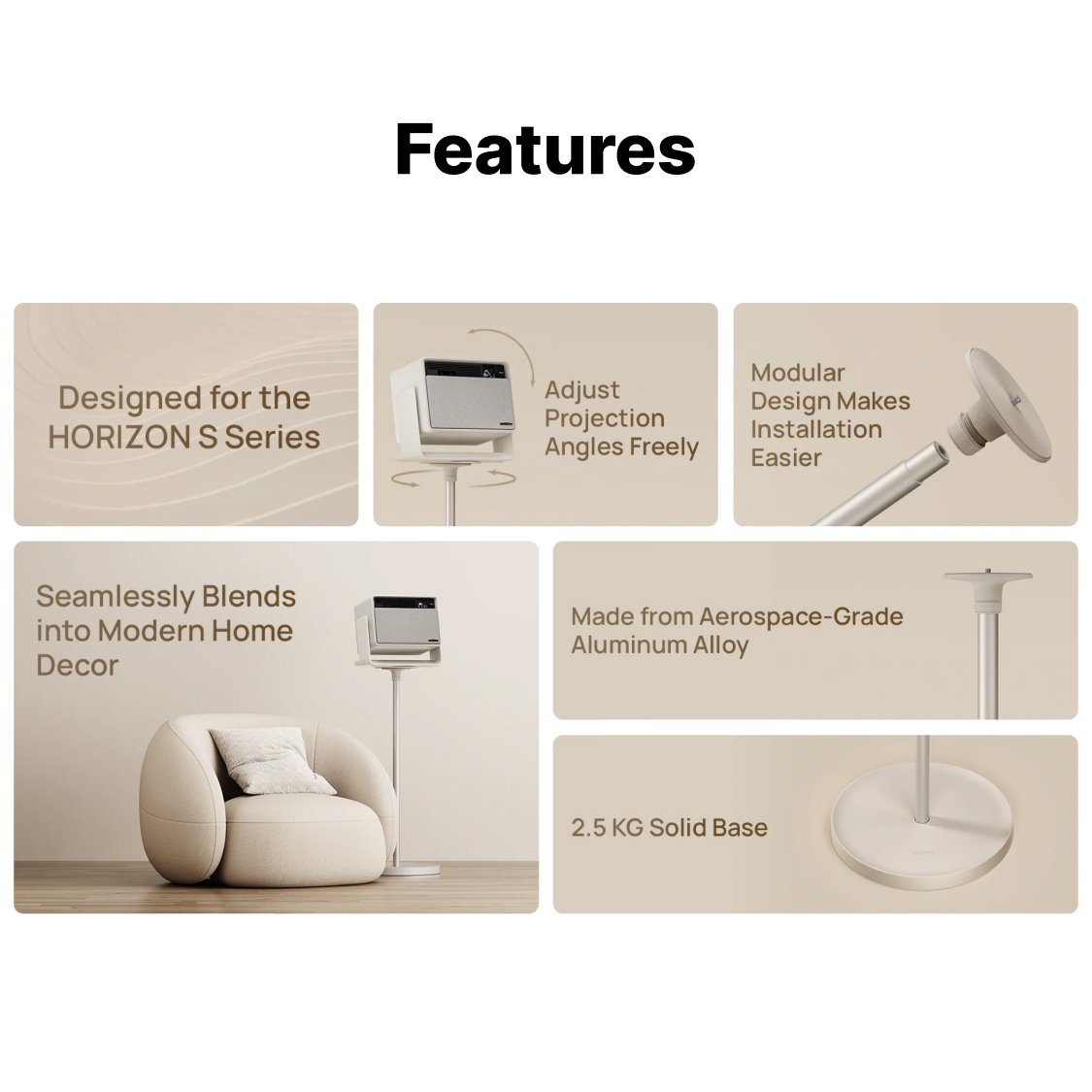 XGIMI Stand for HORIZON S Series Features overview