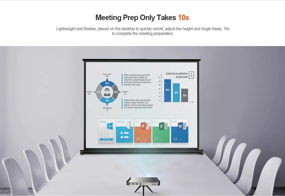 XGIMI Desktop Screen 50" Projector Foldable Screen 16:10