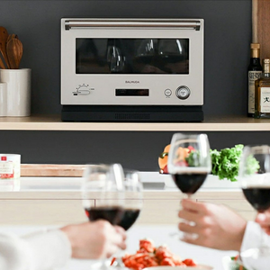 BALMUDA K04AWH The Range Flat Microwave and Oven(White/Grey)