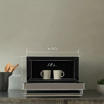 BALMUDA K04AWH The Range Flat Microwave and Oven(White/Grey)