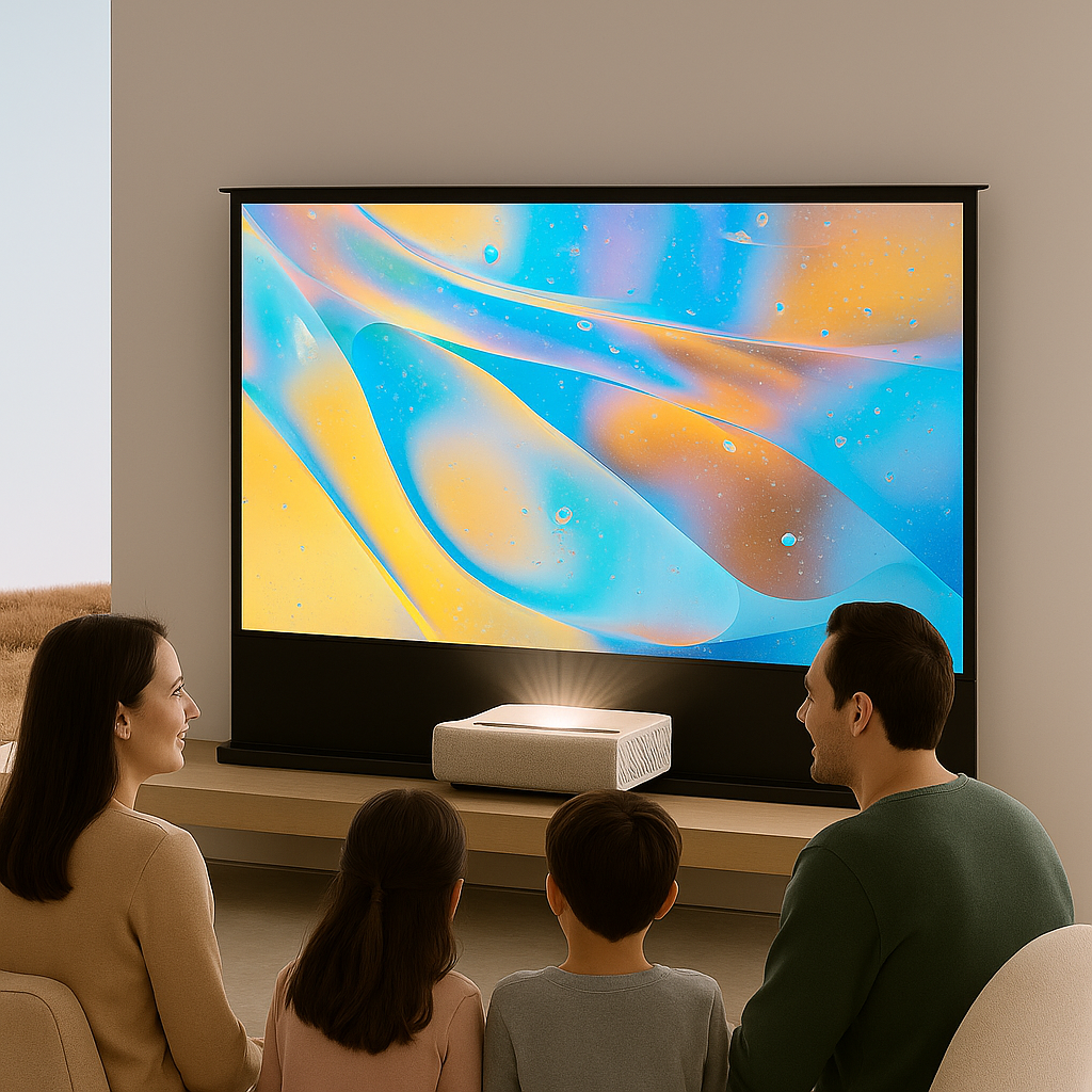 NORSEN Sunrise UST ALR Motorized Floor Rising Screen – Ambient Light Rejecting Electric Screen with Remote Control (100"/120")