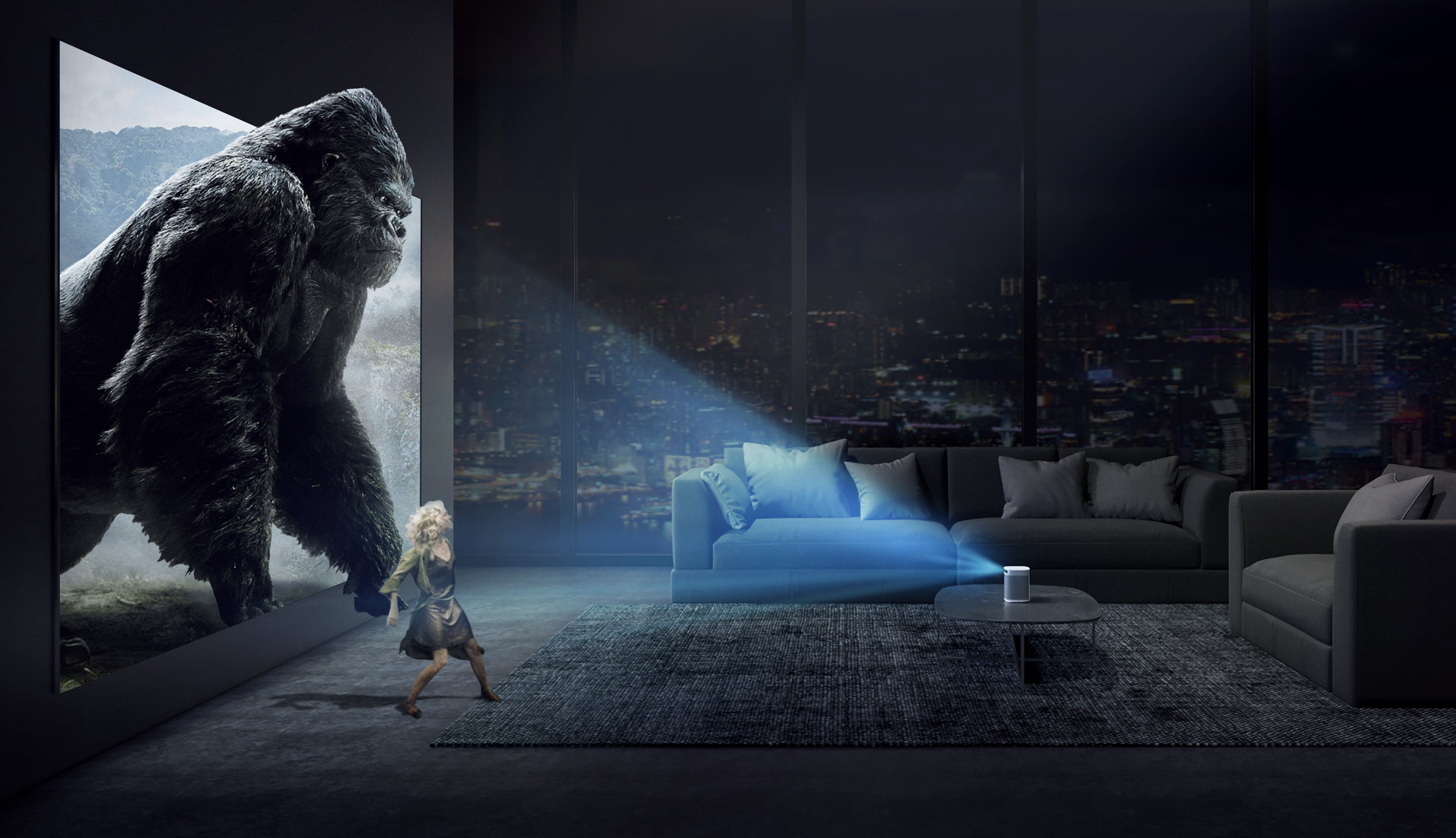 XGIMI MoGo Pro 1080P ANDROID TV PORTABLE PROJECTOR