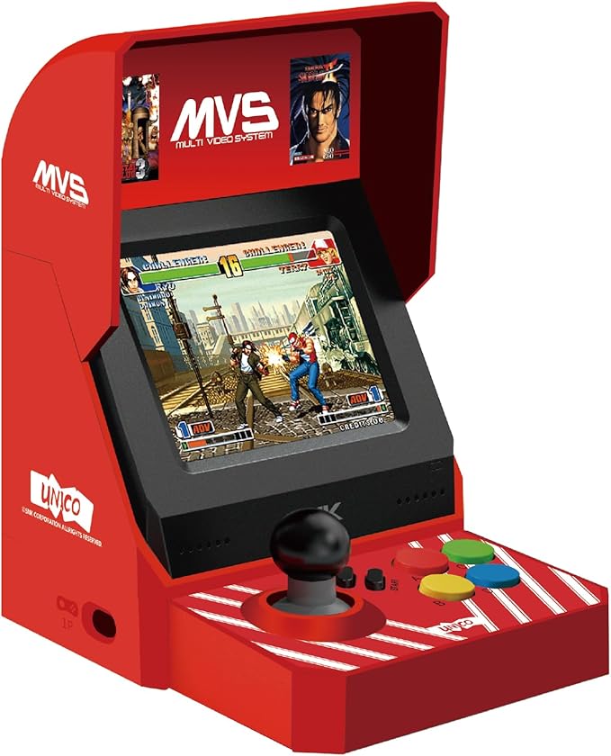 SNK MVS Mini Home Arcade Machine, 45 Pre-Loaded Classic SNK NeoGeo Games
