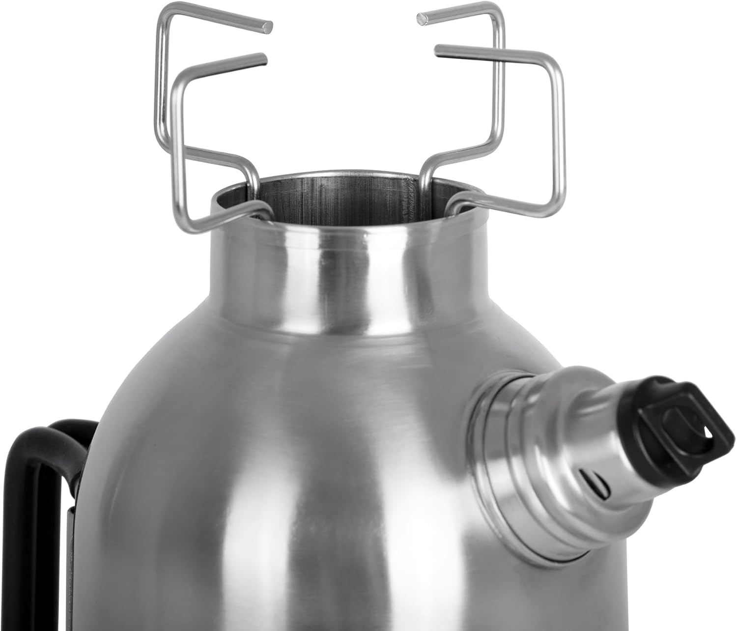 Petromax Fire Kettle Outdoor Stove(0.79 quart) - Campfire Cookware Boils Water or Heats Up Small Meals, Stainless Steel