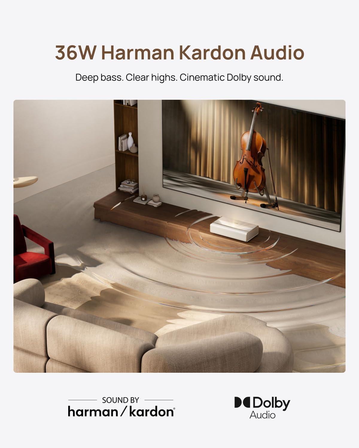 [NEW]XGIMI MIRA 4K Triple Laser Ultra Short Throw Projector, 2000 ISO Lumens