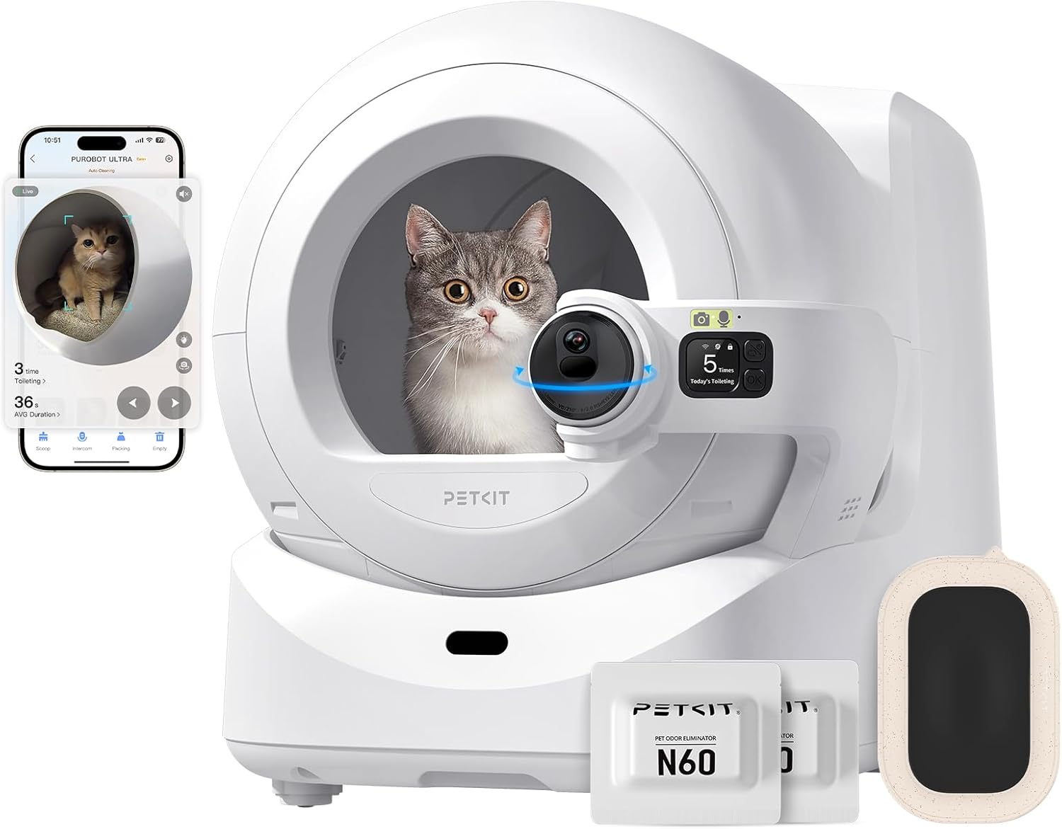 PETKIT 自動トイレ PUROBOT ULTRAL NEW] PETKIT Purobot Ultra Automatic Litter Box