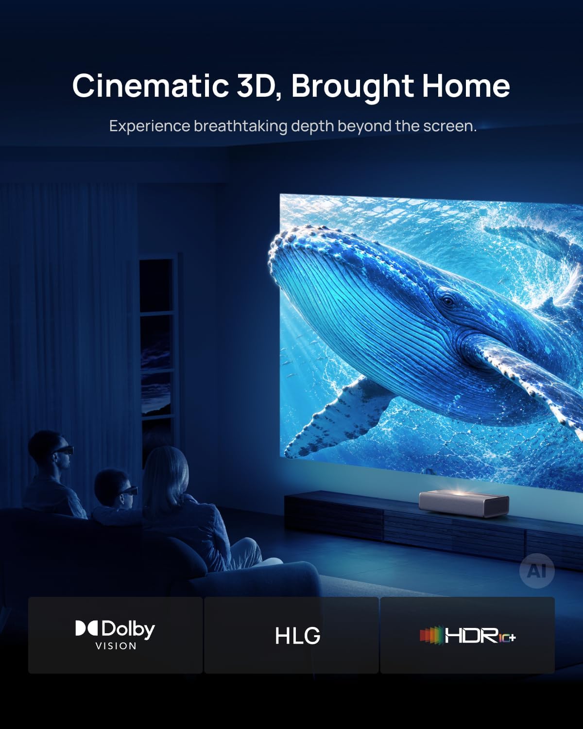 [NEW]XGIMI MIRA Pro Ultra Short Throw Laser Projector, 4K UHD, 3000 ISO Lumens