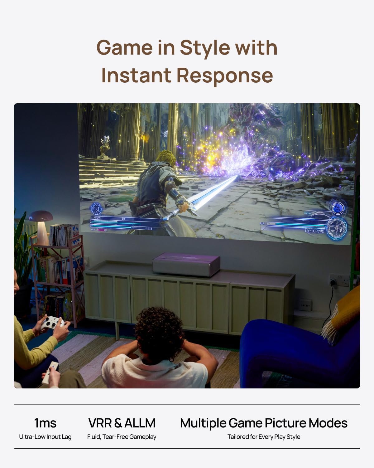 [NEW]XGIMI MIRA 4K Triple Laser Ultra Short Throw Projector, 2000 ISO Lumens