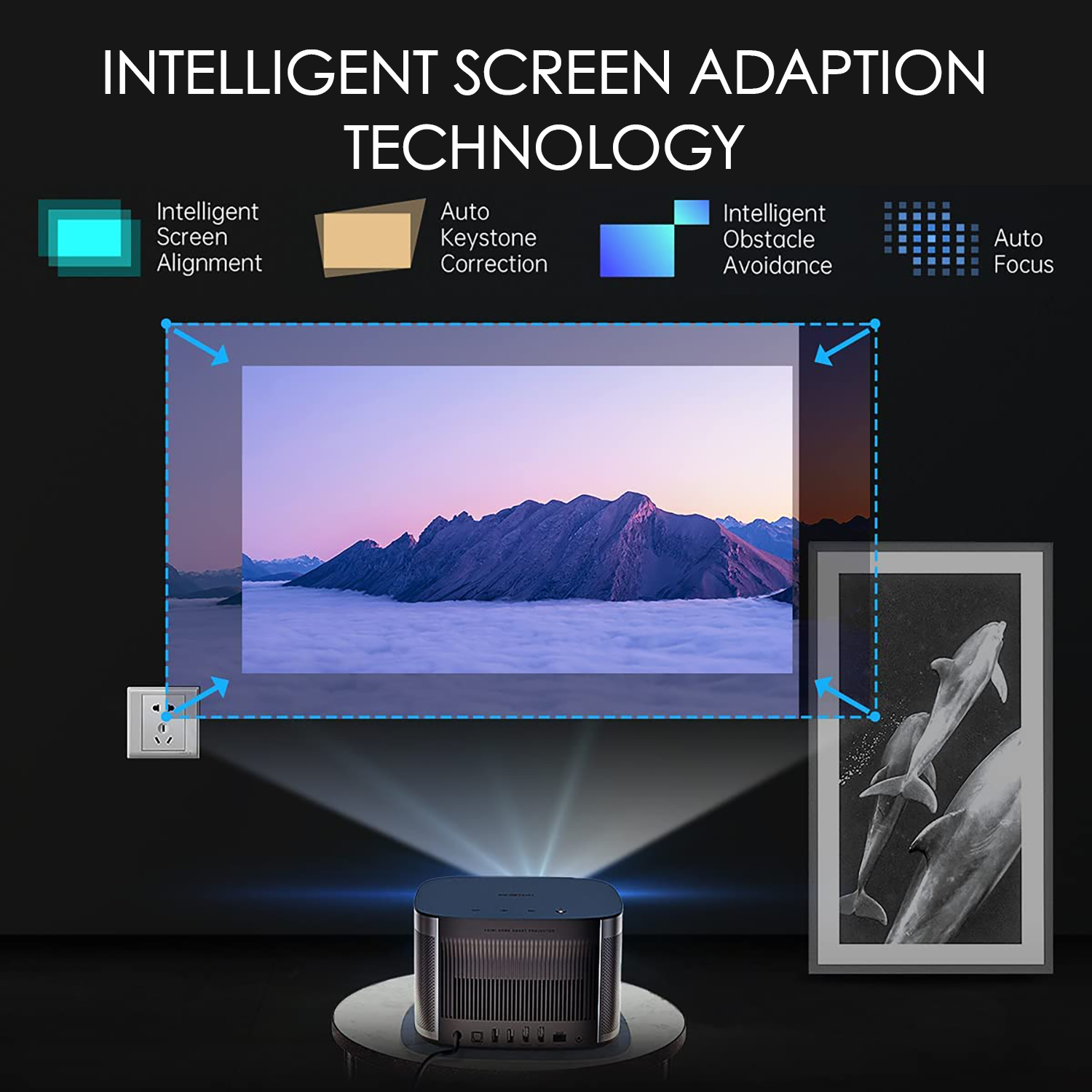 XGIMI Horizon Pro True 4K UHD Projector + 100" /120‘’ Screen Bundle