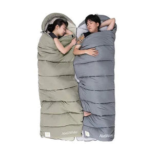 Naurehike Washable Cotton Sleeping Bag with Hood M400 (Grey)