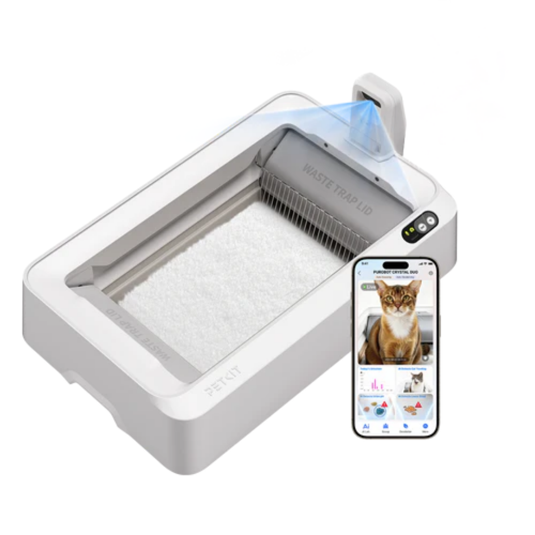 [NEW] Purobot Crystal Duo Automatic Cat Litter Box with Camera