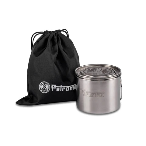 Petromax Cooking Cup 2 in 1 Cooking Plate and Collapsible Cup with Folding Handles