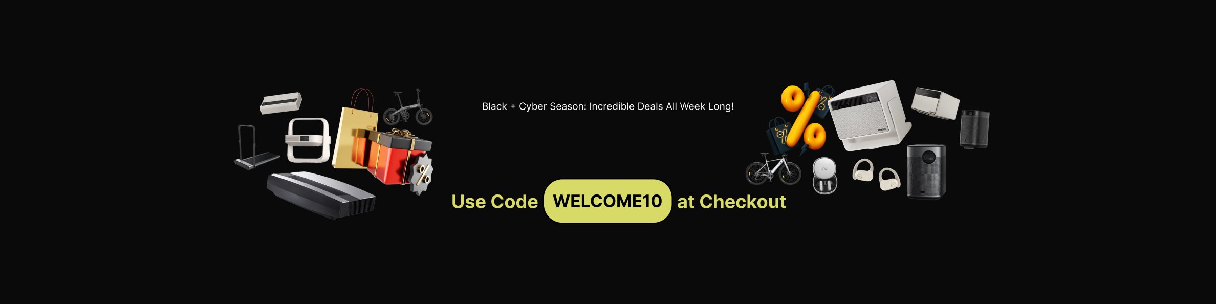 Black and Cyber Week Banner