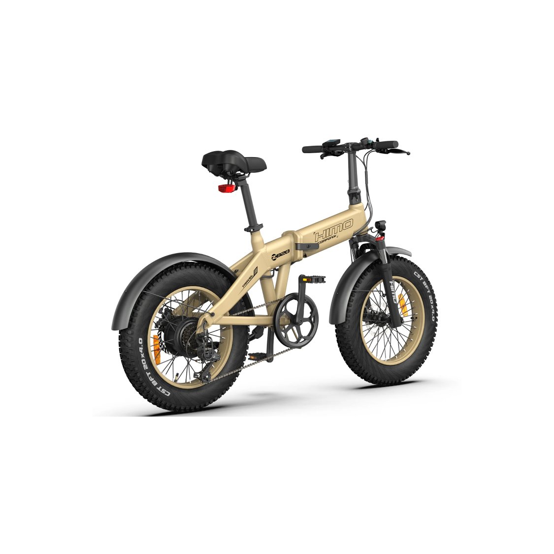 HIMO ZB20 Fat Tire E-Bike Sand Color Back View