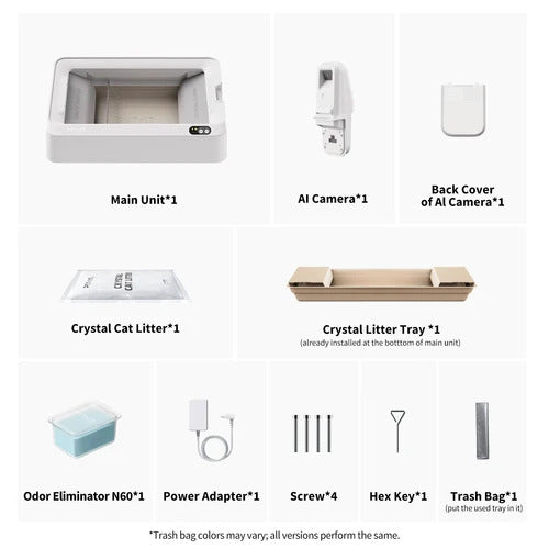 [NEW] Purobot Crystal Duo Automatic Cat Litter Box with Camera