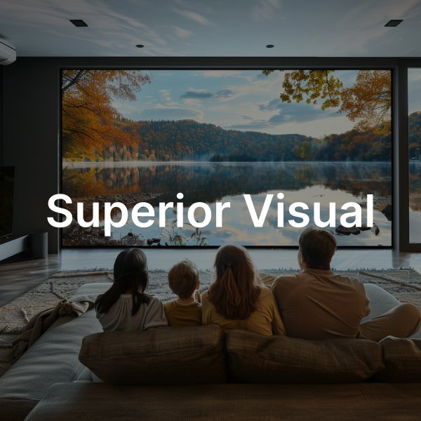 the MUBU projector screens deliver unparalleled visual clarity with cutting-edge technology, ensuring vibrant colors and sharp details for a truly immersive viewing experience, even in bright rooms or outdoor settings.