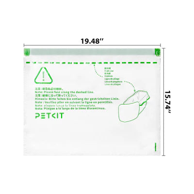 PETKIT Cat Waste Bag for Pura Max 2/ Purobot Max Pro (100 Trash Bags)