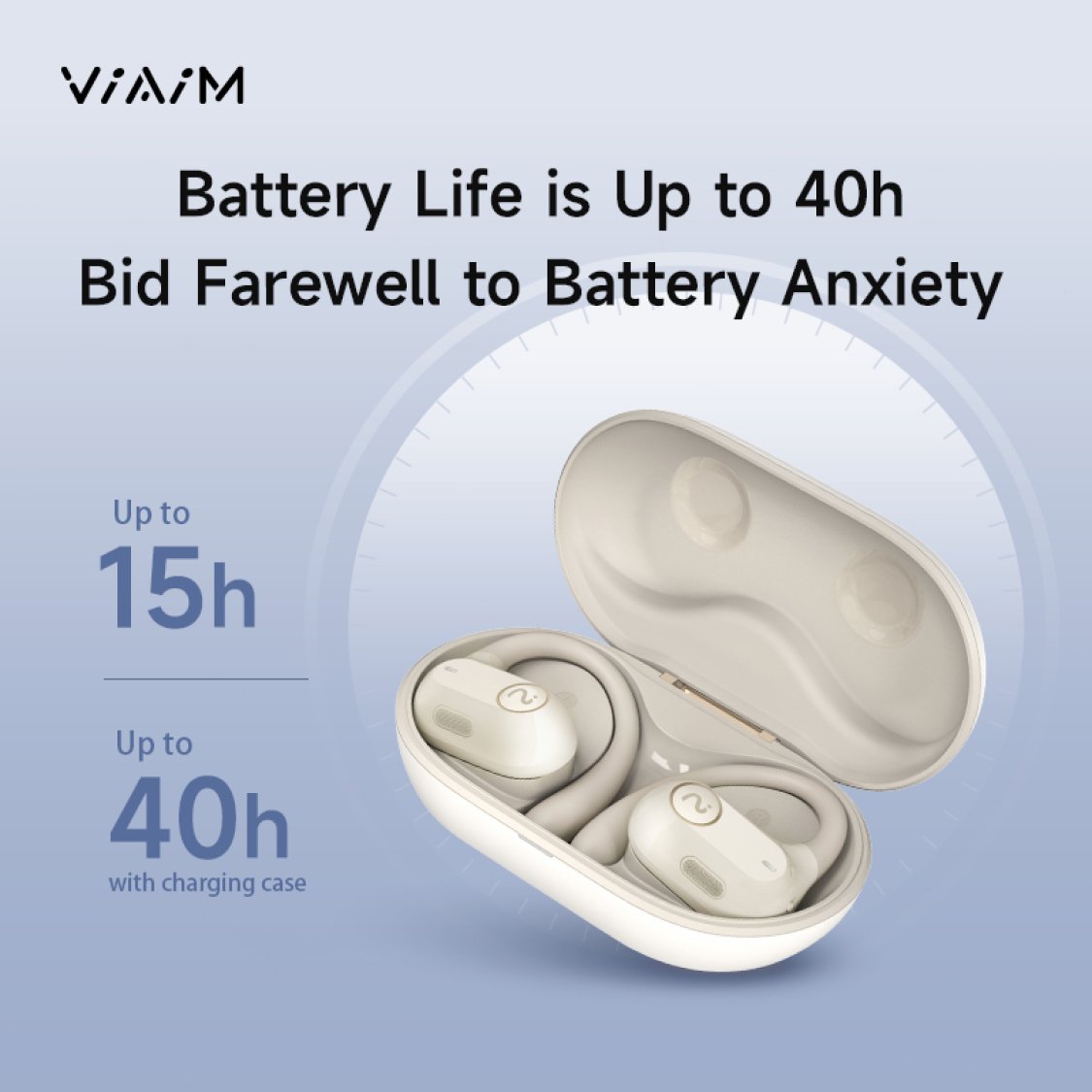 Long-Lasting Battery Life with VIAIM Air AI Sport and Wireless Earbuds