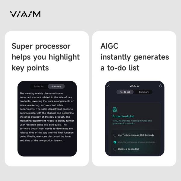 VIAIM Air: Best Sports Earbuds for Running, AI Note Taking + Recording ...