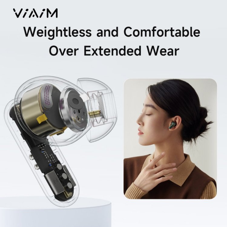 VIAIM Nano+ AI Earbuds Features: Ergonomic Design