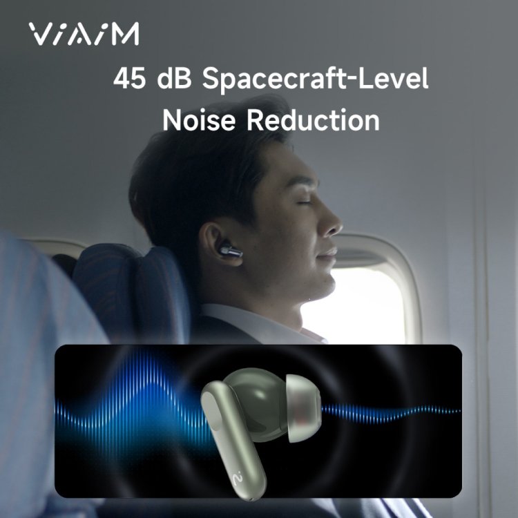 VIAIM Nano+ AI Earbuds Features: 45dB Noise Reduction