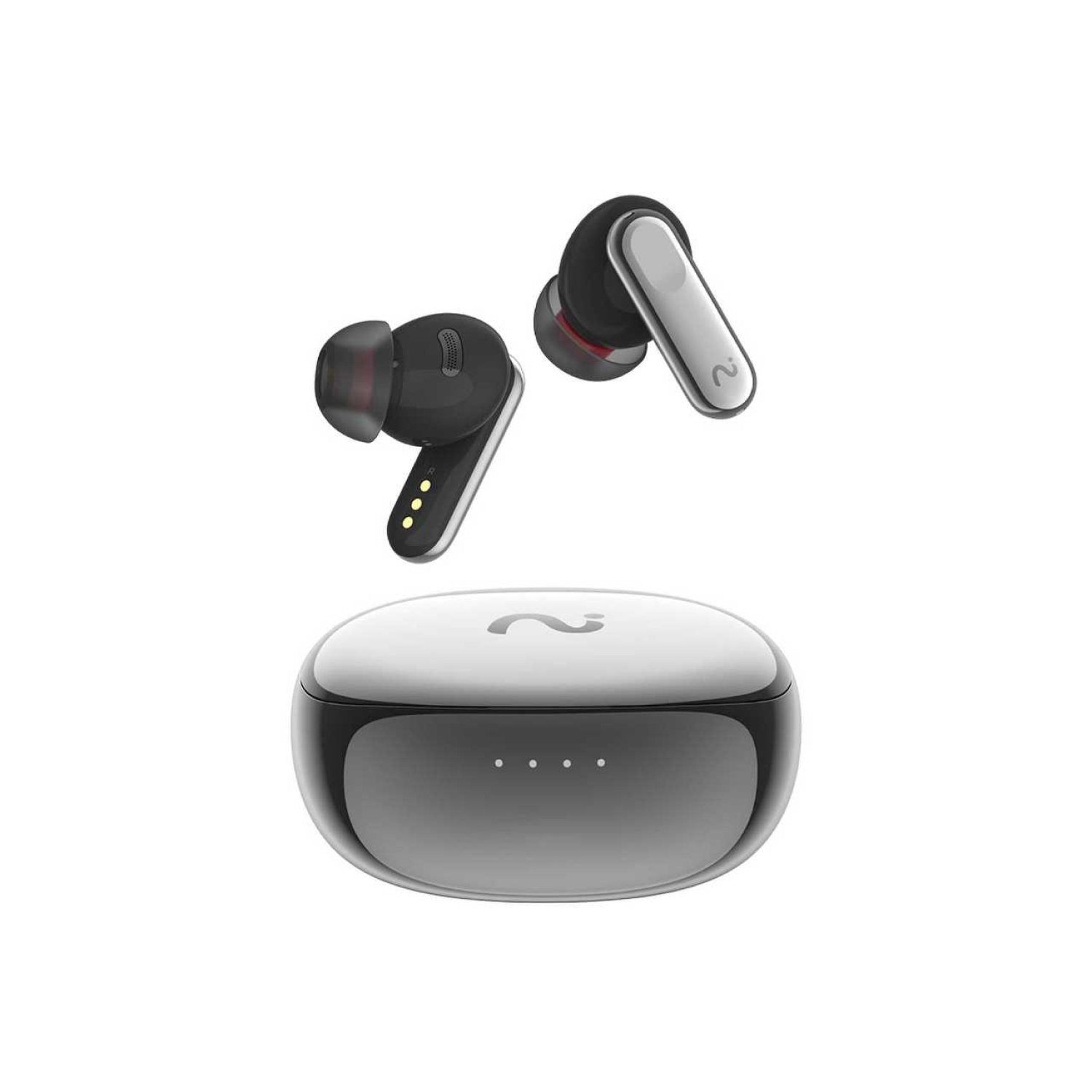 VIAIM Nano+ AI Earbuds in Silver Front View